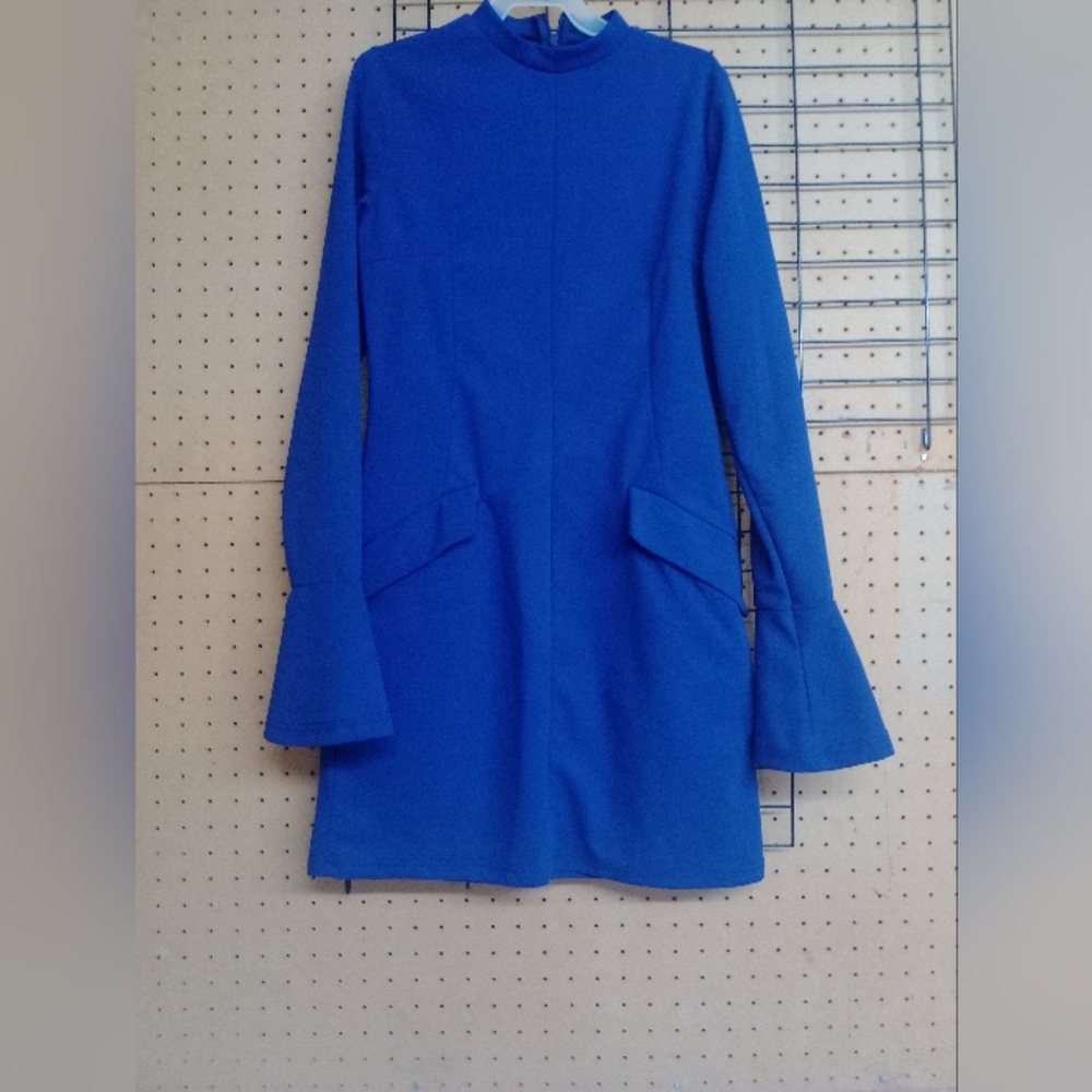 Elegant Blue Women's Dress